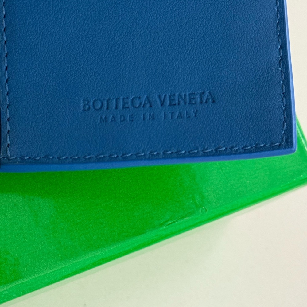 Bottega Veneta Nappa Intrecciato Continental Flap Wallet Bluette NWT - Picture 8 of 11